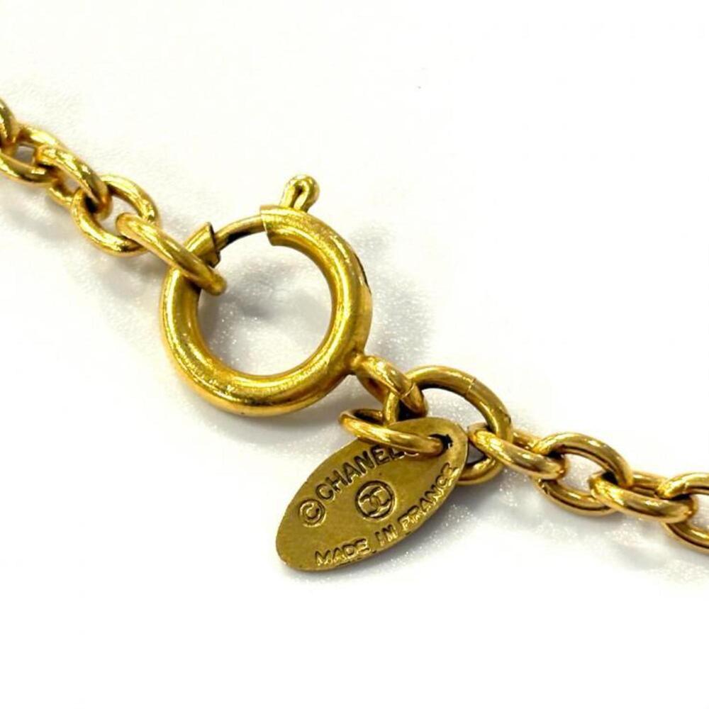CHANEL Vintage Gold Logo Necklace - Picture 7 of 7